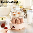 thumbnail image 3 of Rapid Egg Cooker, 6/12/18-Egg Capacity Soft Medium Hard Boiled Electric Egg Boiler, Multifunctional Kitchen Gadgets, Egg Poacher for Vegetables Dumplings Buns, 3 of 7