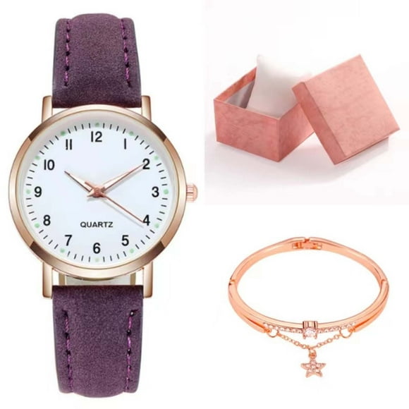 Reloj de Damas, Reloj de Arena, Cronógrafo de Cuero, Láser de Mano, Lente de Protección, Bisel de Acero, Correa de Cuero, Caja de Presentación, Estilo Retro, Mini, Rueda de Ajuste, Portátil,