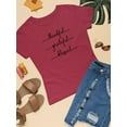 thumbnail image 3 of Thankful Grateful Blessed T-Shirt Women -Image by Shutterstock, Female XX-Large, 3 of 4