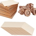 thumbnail image 4 of 60 Pack Blank Plywood Sheets Crafts Board for Painting, En, 4 of 6