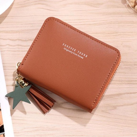 IELGY fashion all-match simple zipper short coin purse for women