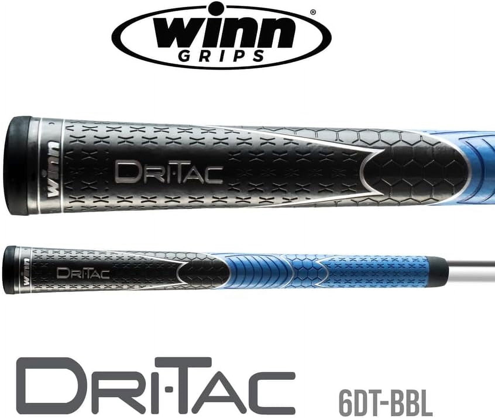 WINN DRI-TAC MIDSIZE 13 Pieces Black/Blue Golf Grip