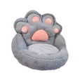 thumbnail image 4 of Sofá perezoso de 1 plaza, muebles con garra de gato, silla de lectura cómoda de felpa para oficina, balcón, salón, sala de estar y dormitorio Gris, 4 of 8