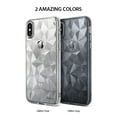 thumbnail image 7 of Ringke Air Prism Case Compatible with iPhone X, 3D Geometric Design Slim TPU Cover - Glitter Clear, 7 of 7