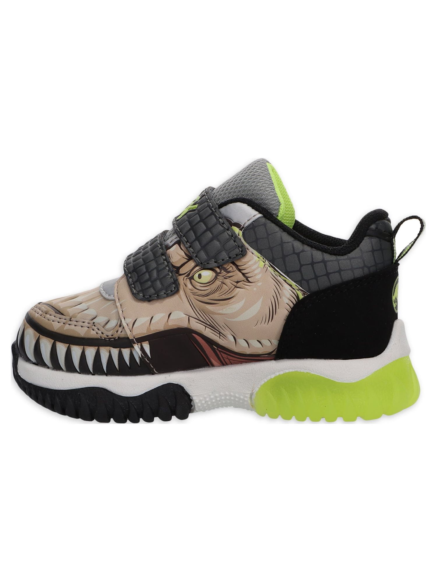 Jurassic World Toddler Boys License Light Up Athletic Sneaker, Sizes 8-13
