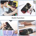 thumbnail image 5 of Sigee Colorful Floral Black Dog for Large Capacity Pencil Case, Pencil Pouch, Pencil Bag, Marker Pen Case for Women and Men, 5 of 5