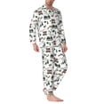 thumbnail image 2 of Hirioo Camping Caravan 2 for Men's Pajama Sets 2 Piece Pjs Men's Long-Sleeved Pajama Set Button Down Sleepwear,S-XXL-X-Large, 2 of 7