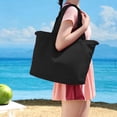 thumbnail image 4 of YIMWNYI Large Beach Tote Bag for Women, Sandproof Swim Pool Bag with Zipper, Stylish Waterproof Beach Bag for Vacation, Gym & Travel, 4 of 6