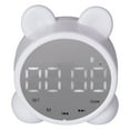 thumbnail image 4 of P1 Bluetooth Speaker Alarm Clock Rechargeable Digital Alarm Clocks with Bluetooth Speaker for Kids Bedroom OfficeWhite, 4 of 8