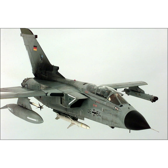 24"x36" Gallery Poster, Luftwaffe Tornado ECR with AGM-88 harm AIM-9 sidewinder missile