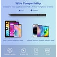 thumbnail image 3 of MoKo Stylus Pens for Touch Screens with Power Display, Fast Charge iPad Pencil for Apple iPad iPhone Android Tablets Samsung Lenovo Smart Phone,Universal Stylus Capacitive Screen Pencil, Black, 3 of 7