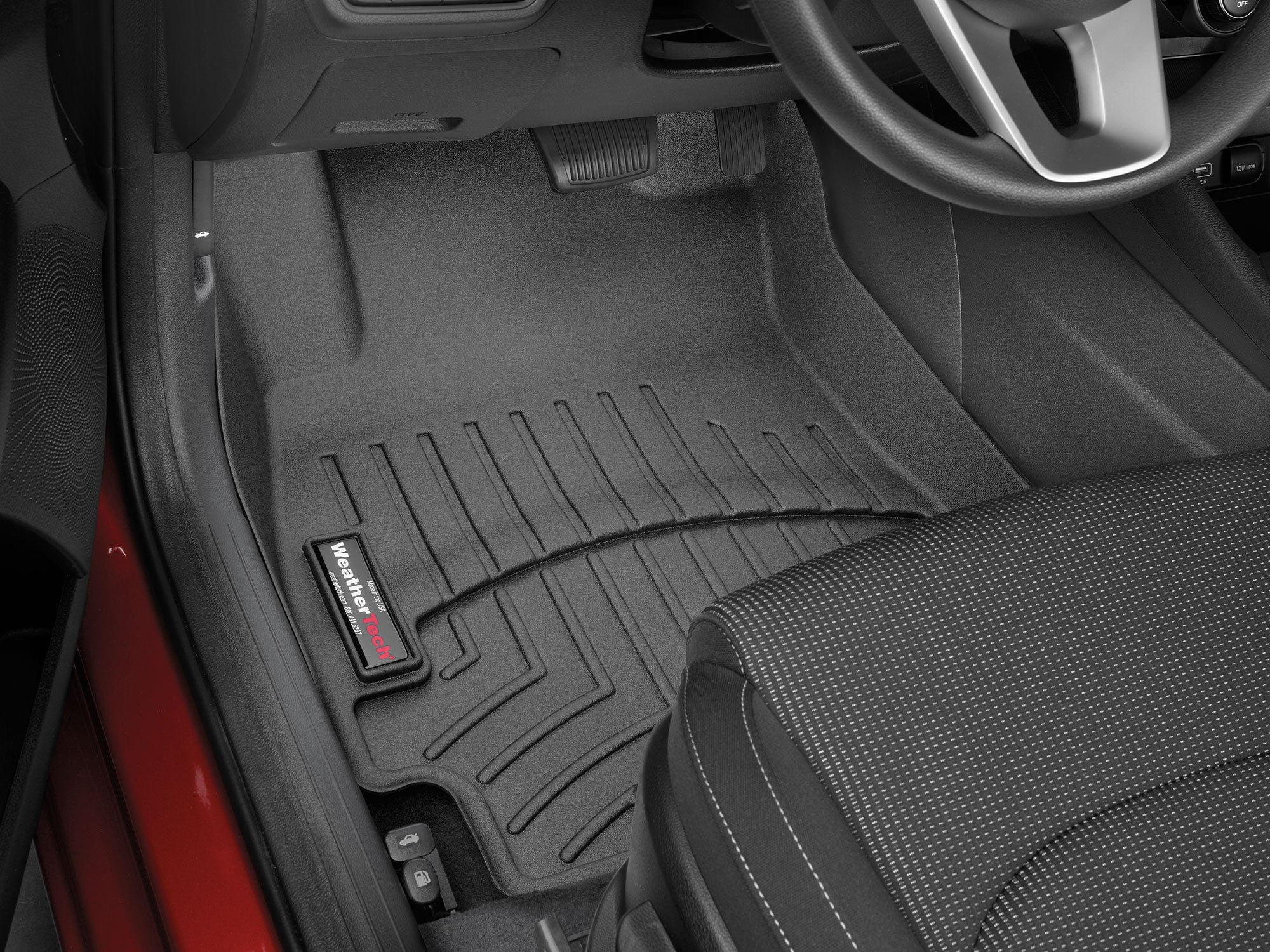 WeatherTech Custom Fit FloorLiners compatible with 2019-2024 Kia Forte - 1st Row (Driver & Passenger), Black