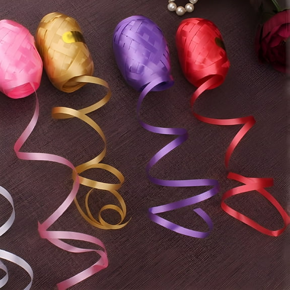 CCOCC Crimped Curling Ribbon Colorful Assorted 6Pcs/Lot Balloon Ribbon Mixed Color Durable 10m 6 Pack Assorted Color Gift Ribbon for Gift Package Wrapping,Bows,Crafting,Wedding,Party