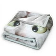 thumbnail image 2 of Kll Fleece Blanket Plush Throw Blanket Funny Cat,Soft Fuzzy Cozy Flannel Blanket For Couch Sofa Bed.(60"X50"), 2 of 9