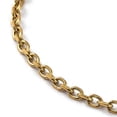 thumbnail image 2 of Ion Plating(IP) 304 Stainless Steel Cable Chain Necklace Real 18K Gold Plated 15.98 inch(40.6cm), 2 of 3