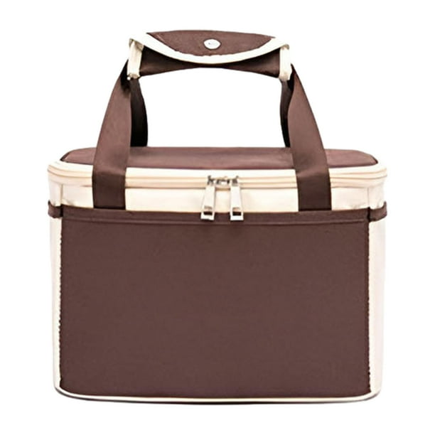 Bolsa térmica para comida, bolsa para entrega de comida, lonchera térmica, contenedor para comida café