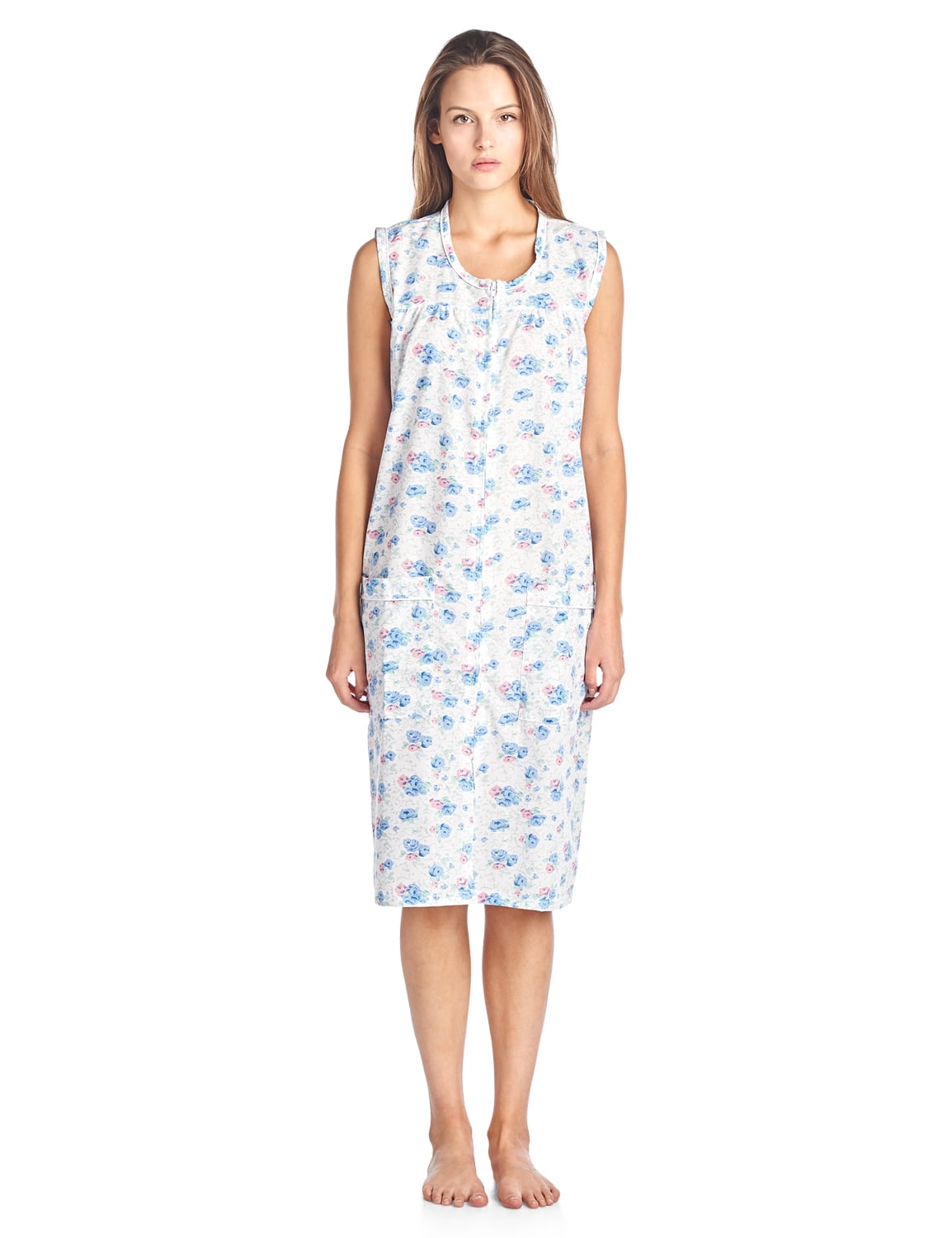 Casual Nights - Casual Nights Women's Zip Up Sleeveless Duster Robe - Walmart.com - Walmart.com