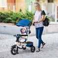 thumbnail image 4 of Gymax 5-in-1 Folding Trike for Toddlers 1-5 Years Old w/ Safety Harness Storage Blue, 4 of 10