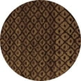 thumbnail image 1 of Ahgly Company Indoor Round Abstract Orange Modern Area Rugs, 5' Round, 1 of 4