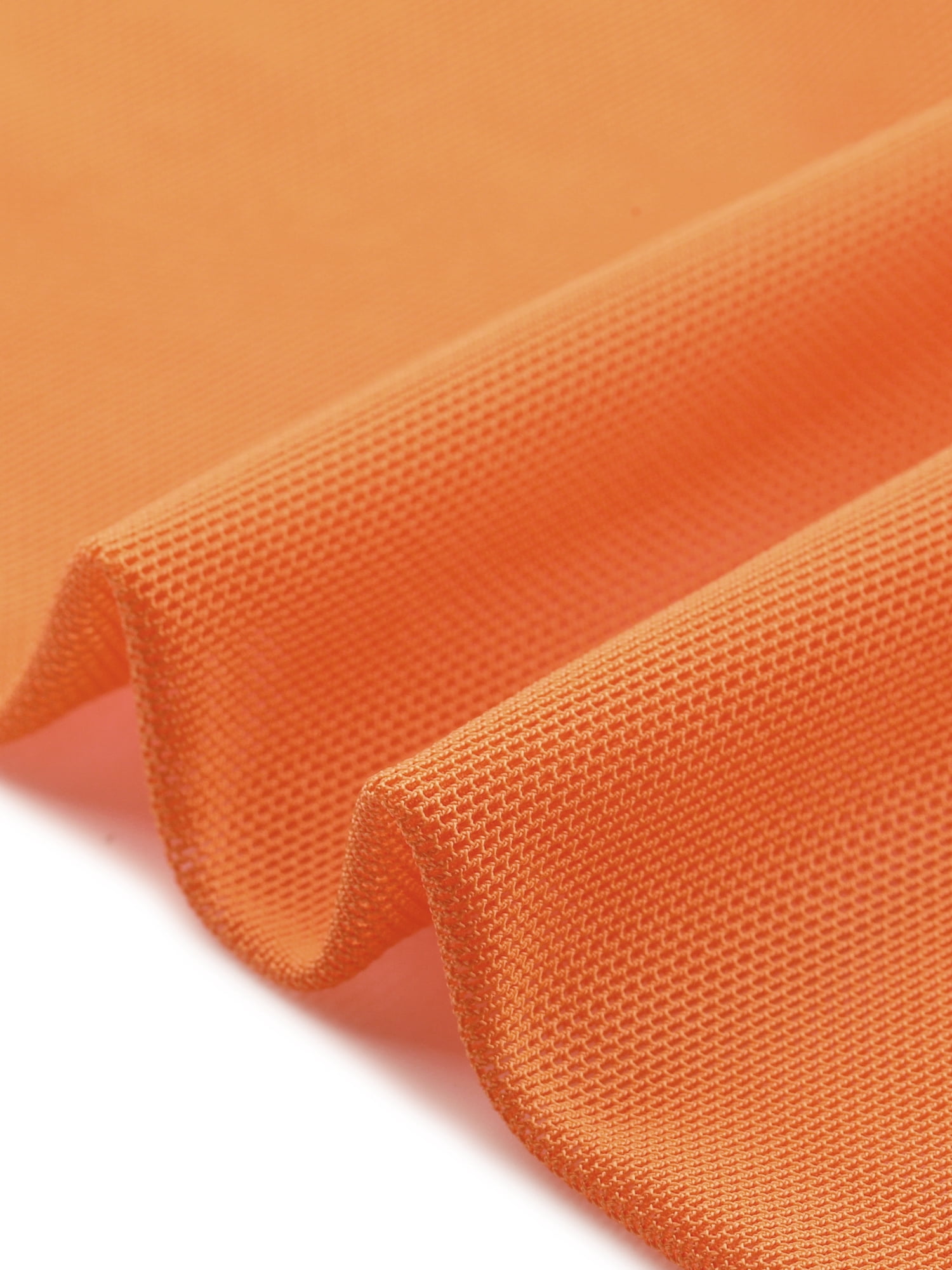 DARING DIVA Semi Sheer Elegant 3/4 Sleeves Blouse M Orange
