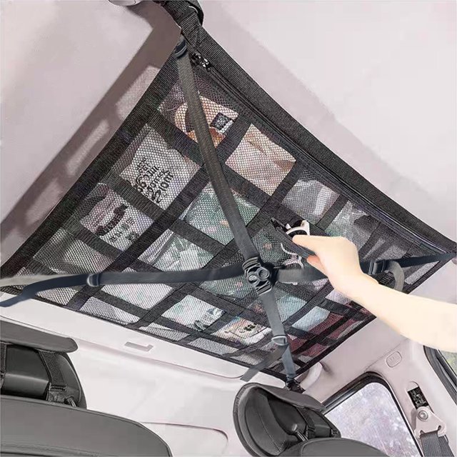 Campervan Universal Car Ceiling Storage Net Car Roof Cargo Net Mesh Storage Bag