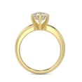 thumbnail image 4 of 1 Carat Round Brilliant Moissanite Solitaire Engagement Ring in 14k Yellow Gold (G-H, VS, cttw) 6-Prong Size 9 by Beverly Hills Jewelers, 4 of 6