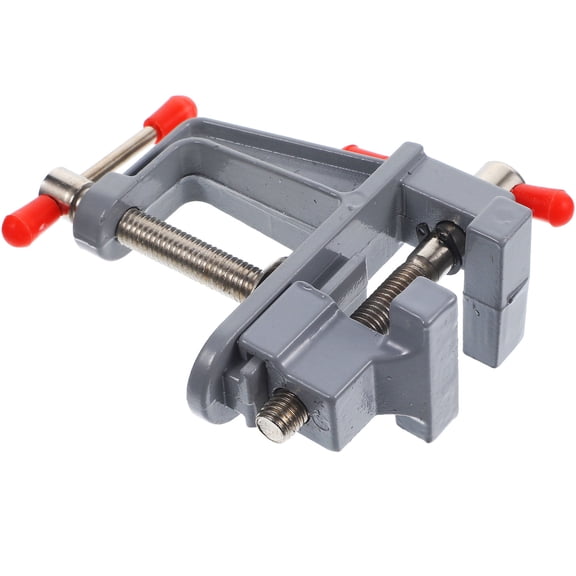 DEEPCRAFF Portable Bench Vise Silver Steel 1Set 3.9*3.5*0.8in