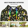 thumbnail image 6 of KLL cartoon Skull spider web for Womens Pullover Hoodie with Pocket Hooded Long Sleeve Shirts Sweatshirt for Women-Large, 6 of 7