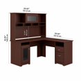 thumbnail image 4 of UrbanPro Modern L Shaped Desk with Hutch in Harvest Cherry, 4 of 7