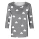 thumbnail image 5 of TaTaai Women's Casual Green Print Blouse Round Neck 3/4 Sleeve St. Patrick's Day T-Shirt Loose Fit Irish Holiday Spring Wear Gift, 5 of 5