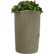 Good Ideas IMP-C90-SAN Impressions Tree Bark Rain Barrel, 90-Gallon, Sandstone