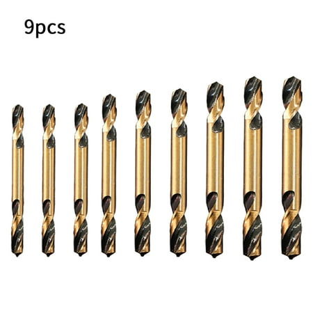 

9pcs Ultrahard With Cobalt Double Head Metal Stainless Steel Auger Bit Carpentry