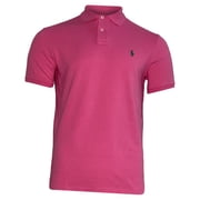 Polo Ralph Lauren Embroidered Polo Shirt in Pink Cotton