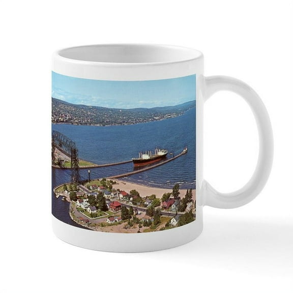 CafePress - Duluth Harbor Mug - 11 oz Ceramic Mug - Novelty Coffee Tea Cup