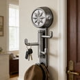 thumbnail image 1 of weibbin Rotatable Hook Rack No Drill Heavy Duty Storage Shelf for Entryway Hat Key Bathroom Organization 7.09x1.18in, 1 of 6