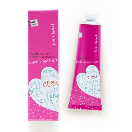 Love & Toast Handcreme, Sugar Grapefruit, 1.25 Oz