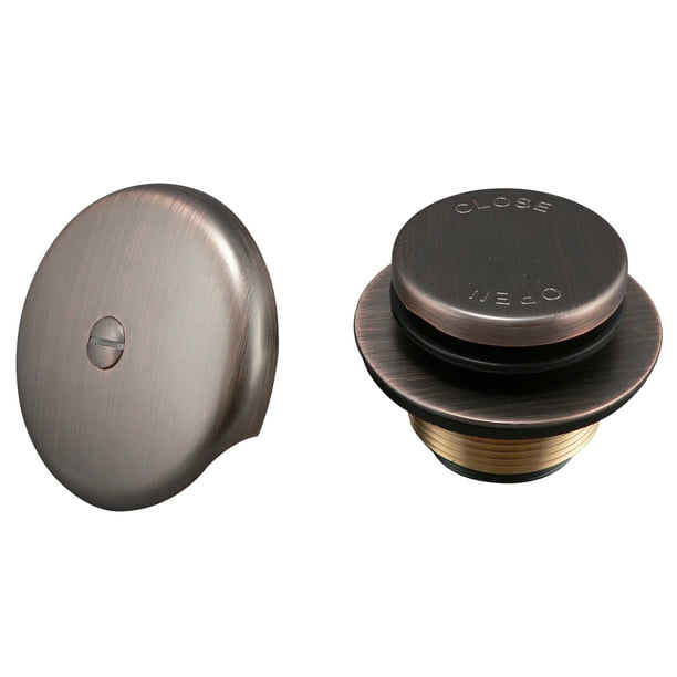 Keeney PP82666VB Foot Lok Stop Bathtub Drain Trim Kit, Bronze