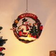 thumbnail image 2 of Corona de Navidad Trenzada - Corona de Puerta Welcome - Decoración navideña para Colgar, 2 of 5