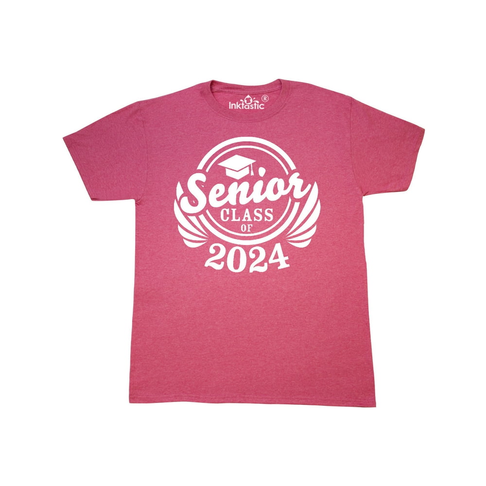 INKtastic Senior Class of 2025 in White with Graduation Cap TShirt