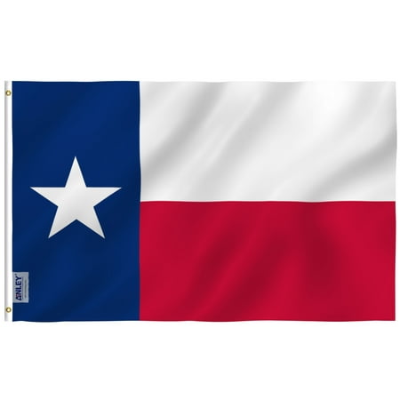 ANLEY [RipProof Series] 3x5 Foot Texas State Flag - Rip Proof Technology for Longest Lasting - 300 Denier Tough Textile - Texas TX Flags with Brass Grommets 3 X 5