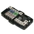 thumbnail image 4 of Bloque De Fusibles De Audio Para Automóvil, Caja De Fusibles De Audio De 4 Vías Antienvejecimiento Para Vehículos Todo Terreno Para Caravanas Para Remolques ZAQW ANL Fuse Holder, 4 of 8