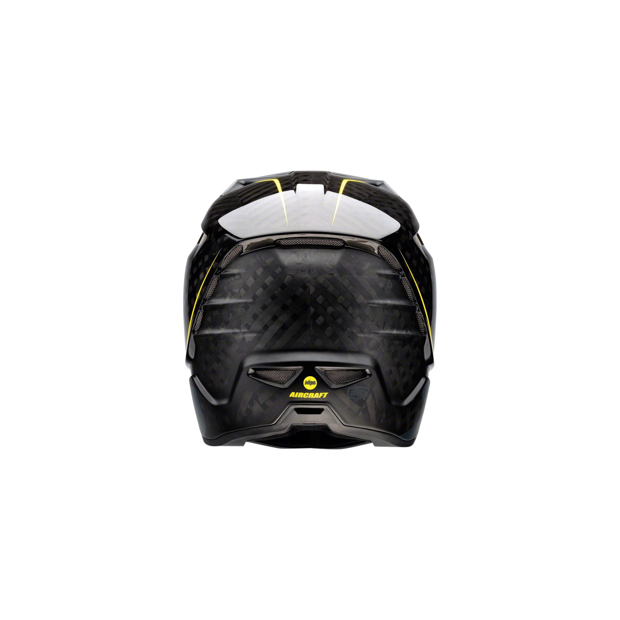 100% Aircraft MIPS Carbon Full-Face Helmet: Raw Black SM