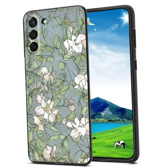 Compatible with Samsung Galaxy S23+ Plus Phone Case, Flowers-156 Case Silicone Protective for Teen Girl Boy Case for Samsung Galaxy S23+ Plus