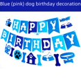 thumbnail image 2 of Bandera de cumpleaños para cachorros, decoración para cumpleaños de perros, bandera para tirar, flor para tirar, decoración para cumpleaños de cachorros en azul y rosa, 2 of 6