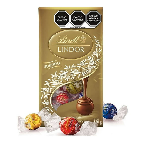 Trufas de chocolate Lindt Lindor con relleno suave sabores surtidos 120 g