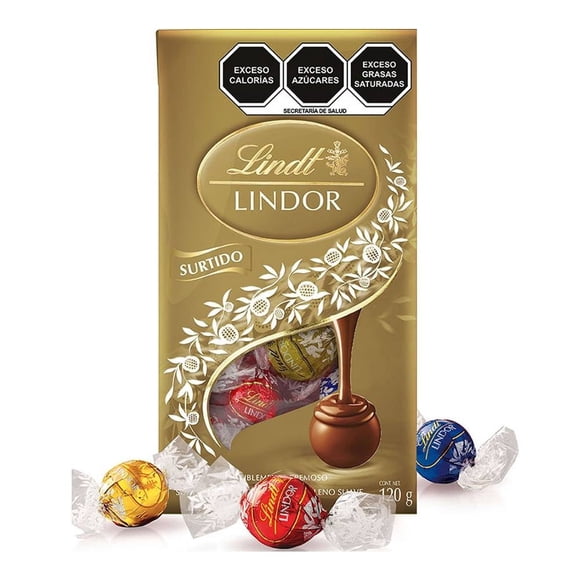Trufas de chocolate Lindt Lindor con relleno suave sabores surtidos 120 g