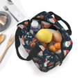 thumbnail image 3 of KLL Cute Santa Claus Gift Print Insulated Lunch Bag Women, Reusable Cute Tote Lunch Box for Adult & Men, Leakproof Cooler Lunch Bags for Work Office Travel Picnic, 3 of 6