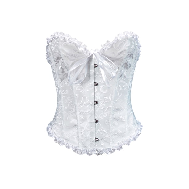 SAYOO Fajas para mujer Diseño estampado Gancho frontal Hebilla Correa con cordón en la espalda Slim Fit Push Up Shaper Tops SAYOO Moda