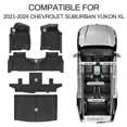 thumbnail image 3 of Auto Drive Floor Mats Liner For 2021-2023 2024 Chevrolet Suburban GMC Yukon XL 2nd Row Bucket, 3 of 6