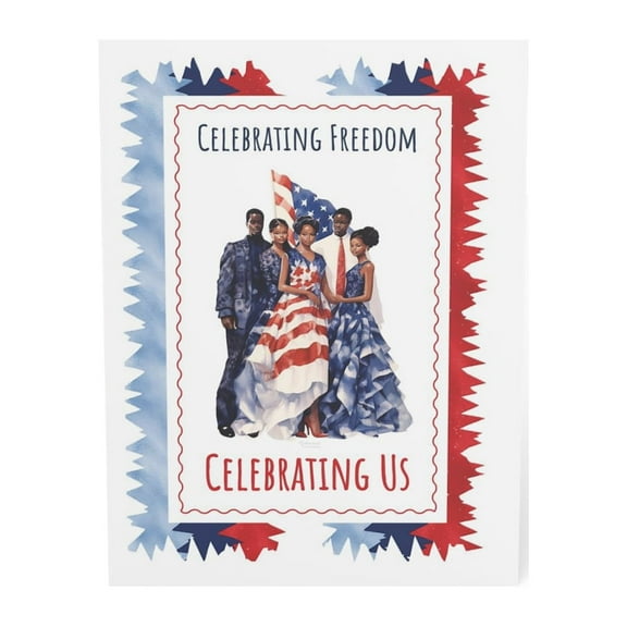 "Juneteenth Greeting Card: Celebrating Us" - Greeting Cards (1, 10, 30, and 50pcs)